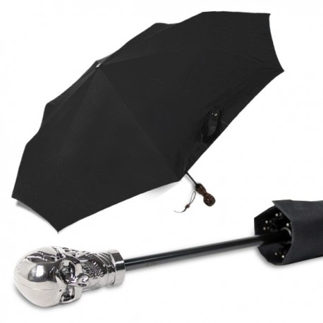 Parapluie LED à poignée tête de mort CadeauLeo Parapluie LED à poignée tête de mort CadeauLeo