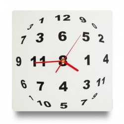 Horloge à sphère de chiffres illusion d’optique
