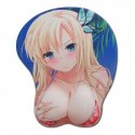 Tapis de souris jolie fille manga blonde en bikini rouge