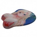 Tapis de souris jolie fille manga blonde en bikini rouge