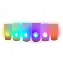 Bougie à éclairage LED multicolore