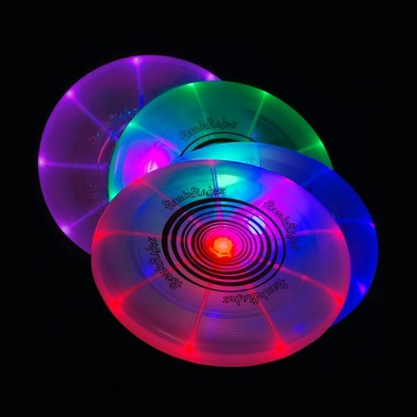 Frisbee lumineux 7 couleurs en plastique