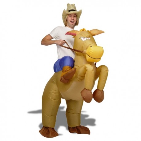 Costume cow-boy à cheval gonflable