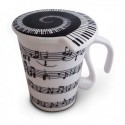 Tasse partitions de piano avec couvercle