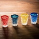 Verres shooter colorés à double paroi réfrigérante