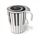 Tasse piano avec couvercle