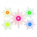 Lampe multicolore flocon de neige