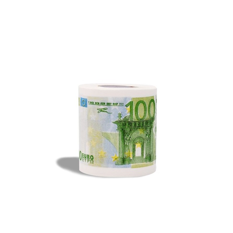 Rouleau de papier toilette 100 euros 