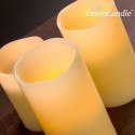 Bougies de cire à flamme LED