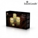 Bougies de cire à flamme LED