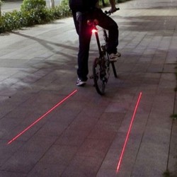 Feux arrière de vélo bandes cyclables