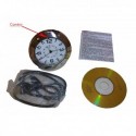 Horloge miniature ronde caméra espion