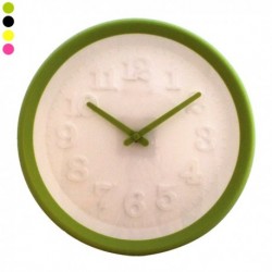 Horloge murale à chiffres en relief
