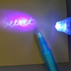 Stylo UV à encre transparente