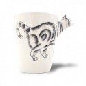 Tasse à motif chat en 3D