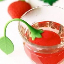 Boule à thé en forme de fraise