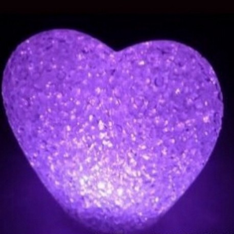Cœur lumineux LED à couleur variable