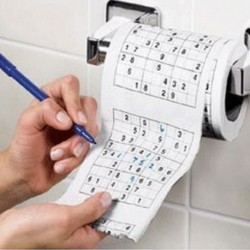 Rouleau de papier toilettes Sudoku