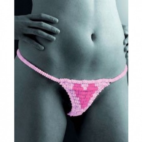 String bonbon pour femme en forme de cœur