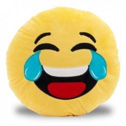 Coussin en forme de smiley mort de rire