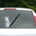 Sticker chat pour pare-brise et essuie-glace de voiture