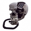 Téléphone insolite tête de mort