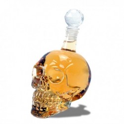 Bouteille whisky en forme de crâne humain