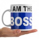 Tasse grande taille "I am the boss"