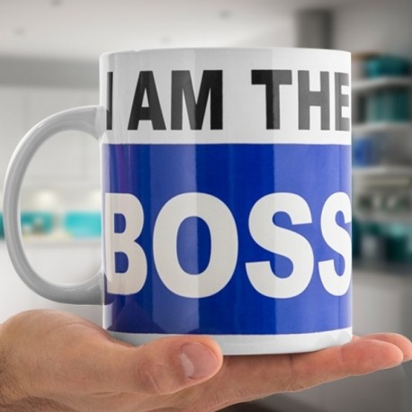 Tasse grande taille "I am the boss"