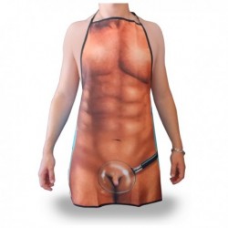 Tablier drôle homme sexy au petit zizi