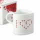Tasse thermique cœurs en I love You