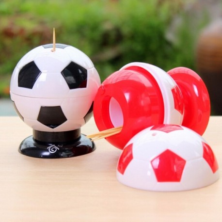 Distributeur de cure-dents ballon de foot en plastique