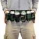 Ceinture militaire avec 6 porte-canettes