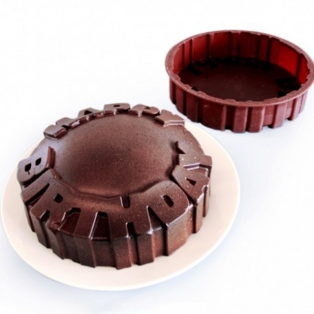 Moule à gâteau happy birthday en silicone