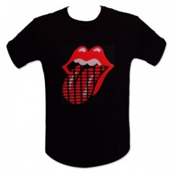 T-shirt rolling stones LED