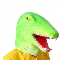 Masque de dinosaure vert