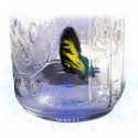 Lampe en forme de bocal à papillon magique