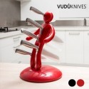 Porte-couteau Vaudou avec 5 Couteaux