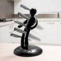 Porte-couteau Vaudou avec 5 Couteaux