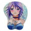 Tapis de souris manga avec repose-poignet seins en relief