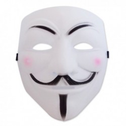 Masque blanc « Anonymous »
