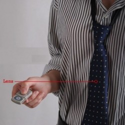 Cravate caméra espion télécommandée