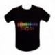T-shirt avec enceintes colorées à LEDs