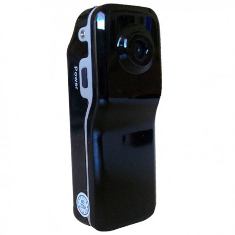 Mini caméra brillante en plastique noire 
