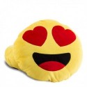 Coussin smiley amoureux