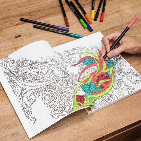 Livre de coloriage à 117 pages anti-stress