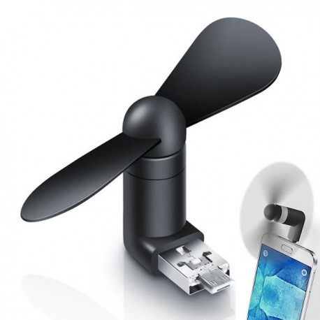 Mini-ventilateur à port USB et micro USB