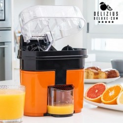 Appareil presse-agrumes à découpe fruits et double pressoir