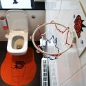 Coffret de jeu de basket miniature pour toilettes