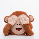 Coussin expressif tête de singe géant